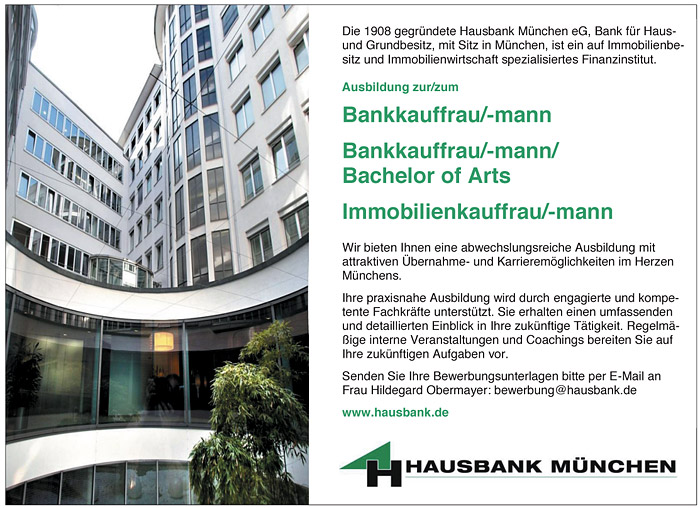 Azubi Magazin München - Anzeigen